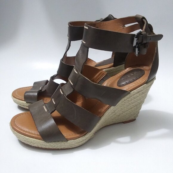 Fossil Platform Gladiator Wedge Espadrilles - Picture 6 of 12